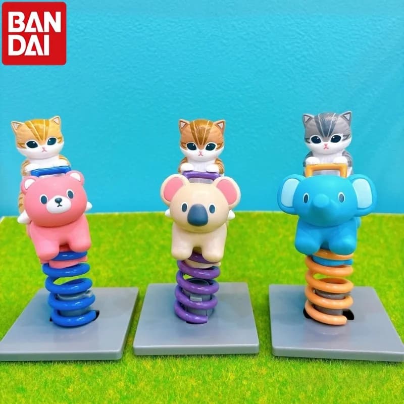 Bandai Original Gashapon Toy Mofusand Sitting Rocking Chair Styling Seriese Capsule Toy Cartoon Anime Figure Model Ornament Gift