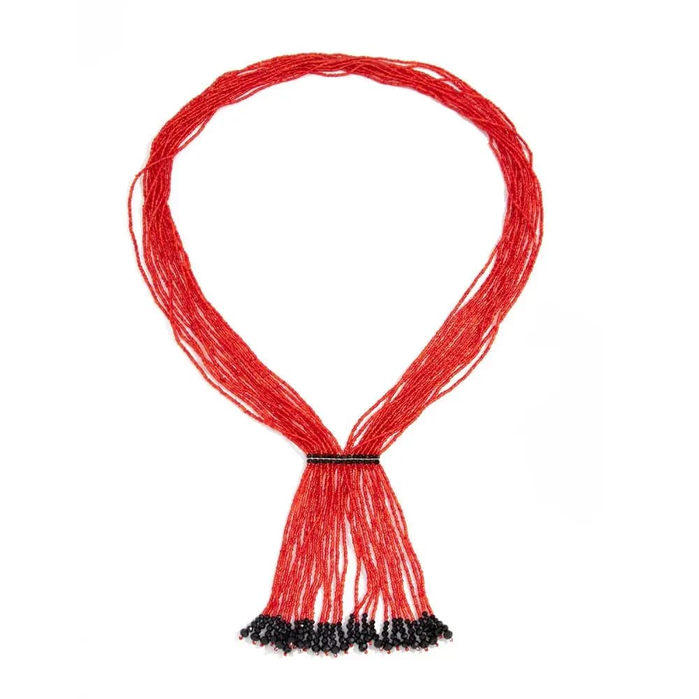Collana Bohemien con Catena in Metallo, Collana Floreale Dorata Multistrato con Perline, Stile Etnico, Ciondolo Lungo con Nappa, Catena per Clavicola, Regalo