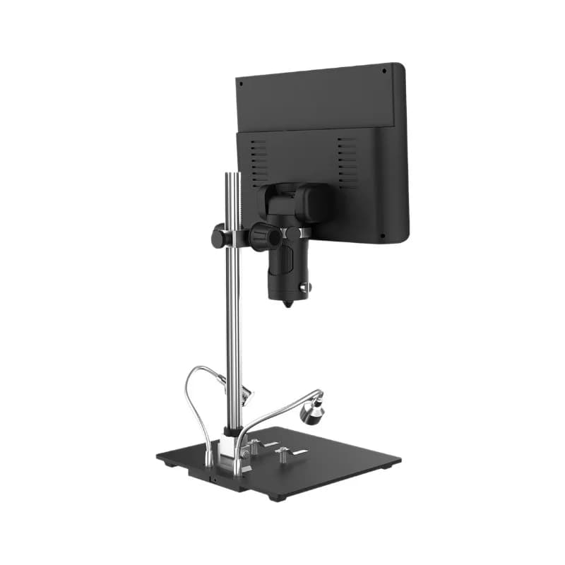 AD209 Microscopio LCD regolabile da 10 pollici digitale ad alta definizione, lente d'ingrandimento per rilevamento riparazione microscopio
