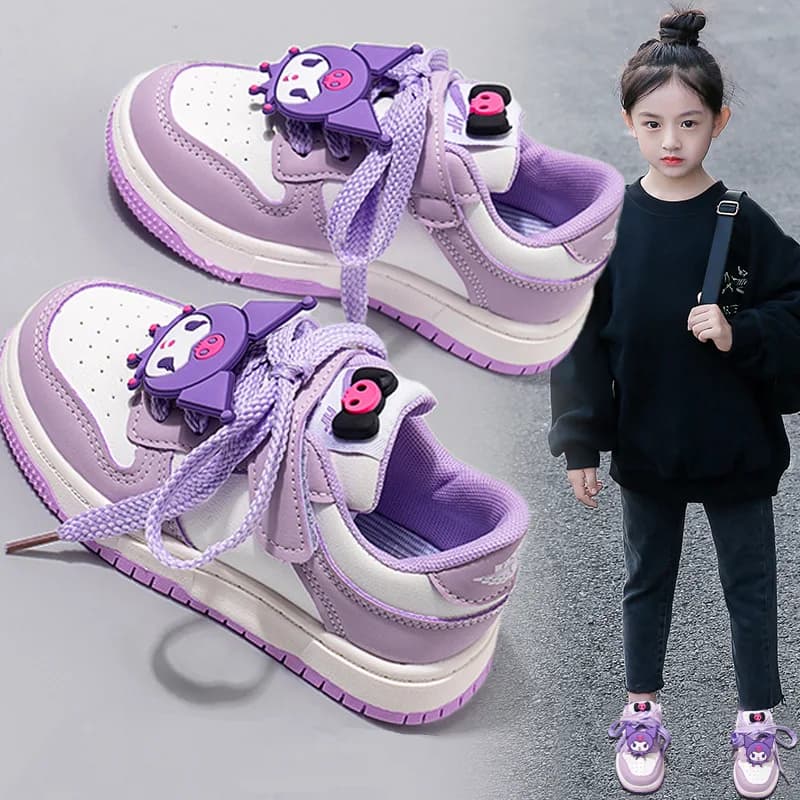 2025 Kids Casual Shoes Girls Nice Cartoon Comfy Table Shoes Breathable Non-slip Running Shoes Sneakers