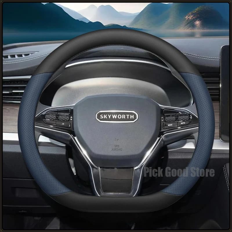 Coprivolante in Pelle per Auto per TUTTI I NUOVI Modelli Skyworth EV6 HT-i 2026 Skywell ET5 2021-2024 Accessori Interni Auto