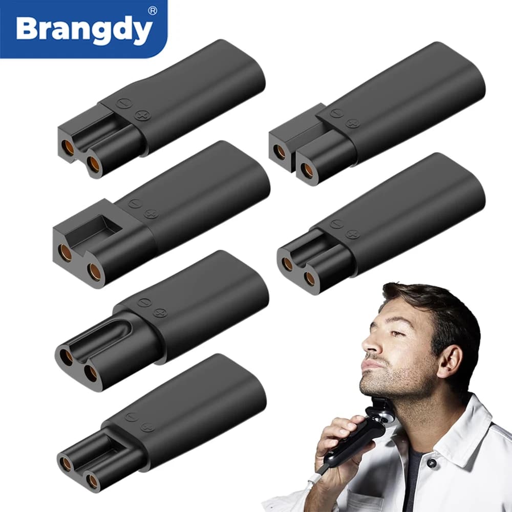 Brangdy 6 pcs Type C Replacement Charger USB Adapter Suitable for All Types of Electric Hair Clips Regulatory Shavers
