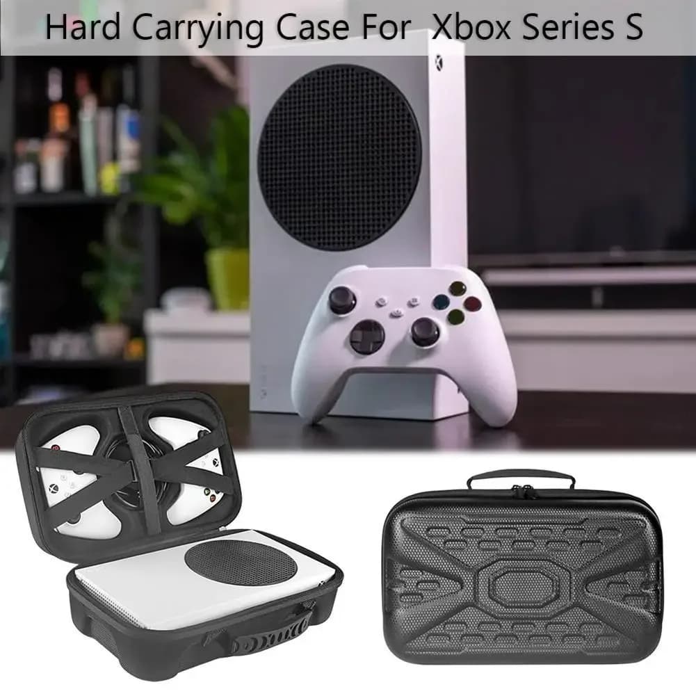 Custodia rigida da trasporto per console Xbox Series S Custodia da viaggio Borsa da viaggio per controller wireless e accessori da gioco