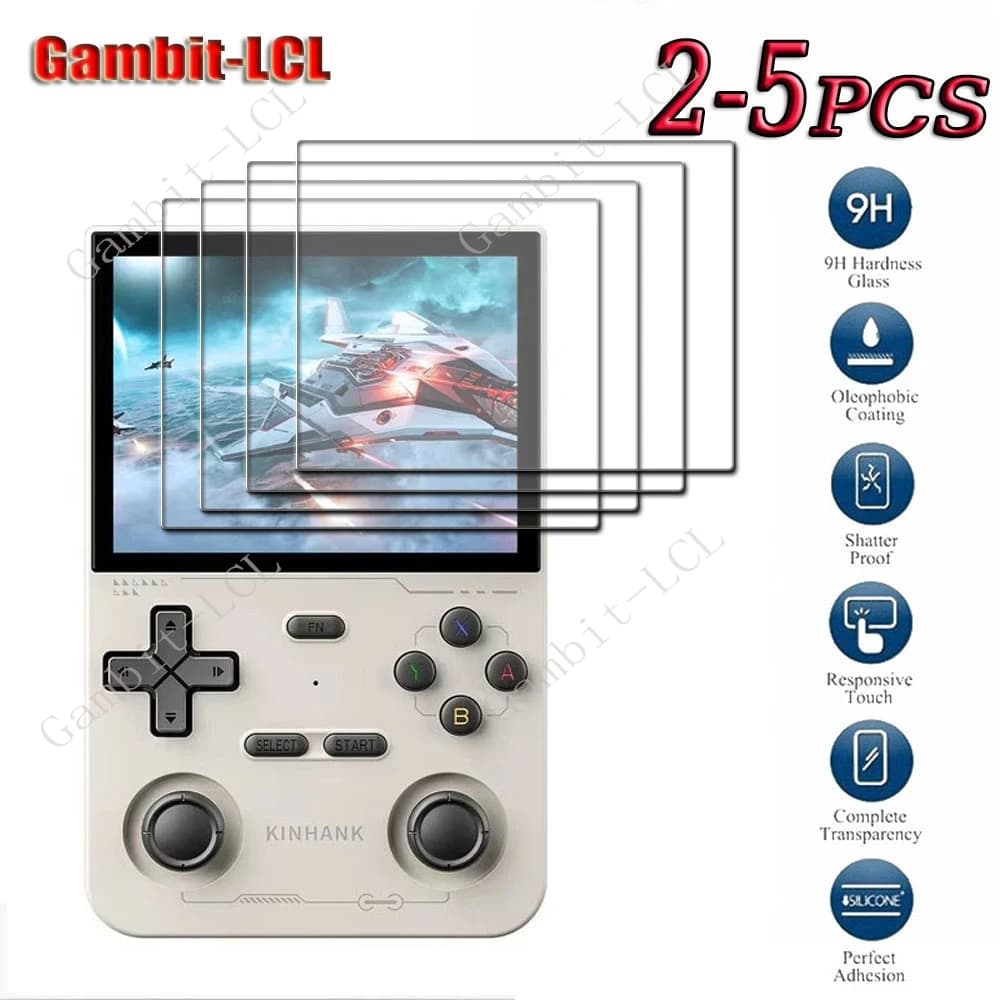 2-5PCS 9H HD Vetro temperato originale per K36 3.5 "Console che giocano a mini giochi SU KinhankK36 Kinhank Pellicola protettiva per schermo