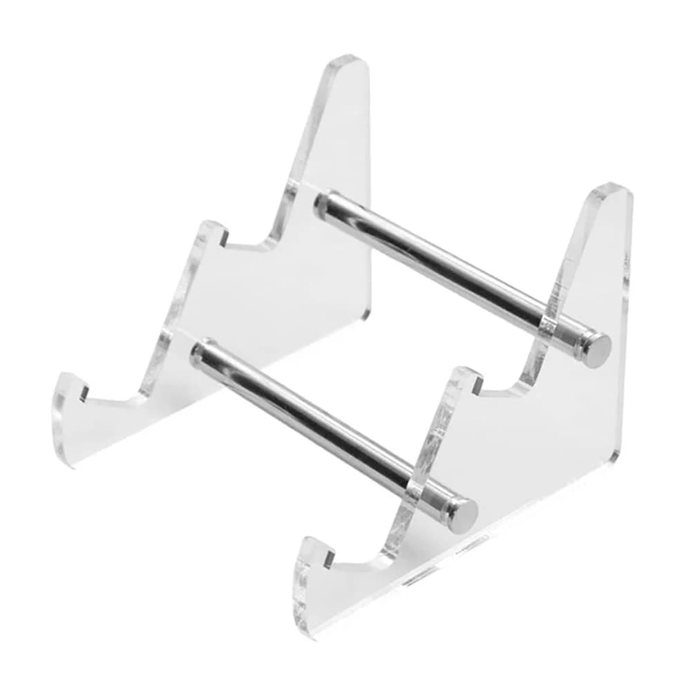 Supporto per Tastiera Trasparente a Doppio Strato, Espositore in Acrilico, Organizzatore da Scrivania per Tastiere Meccaniche e per Laptop