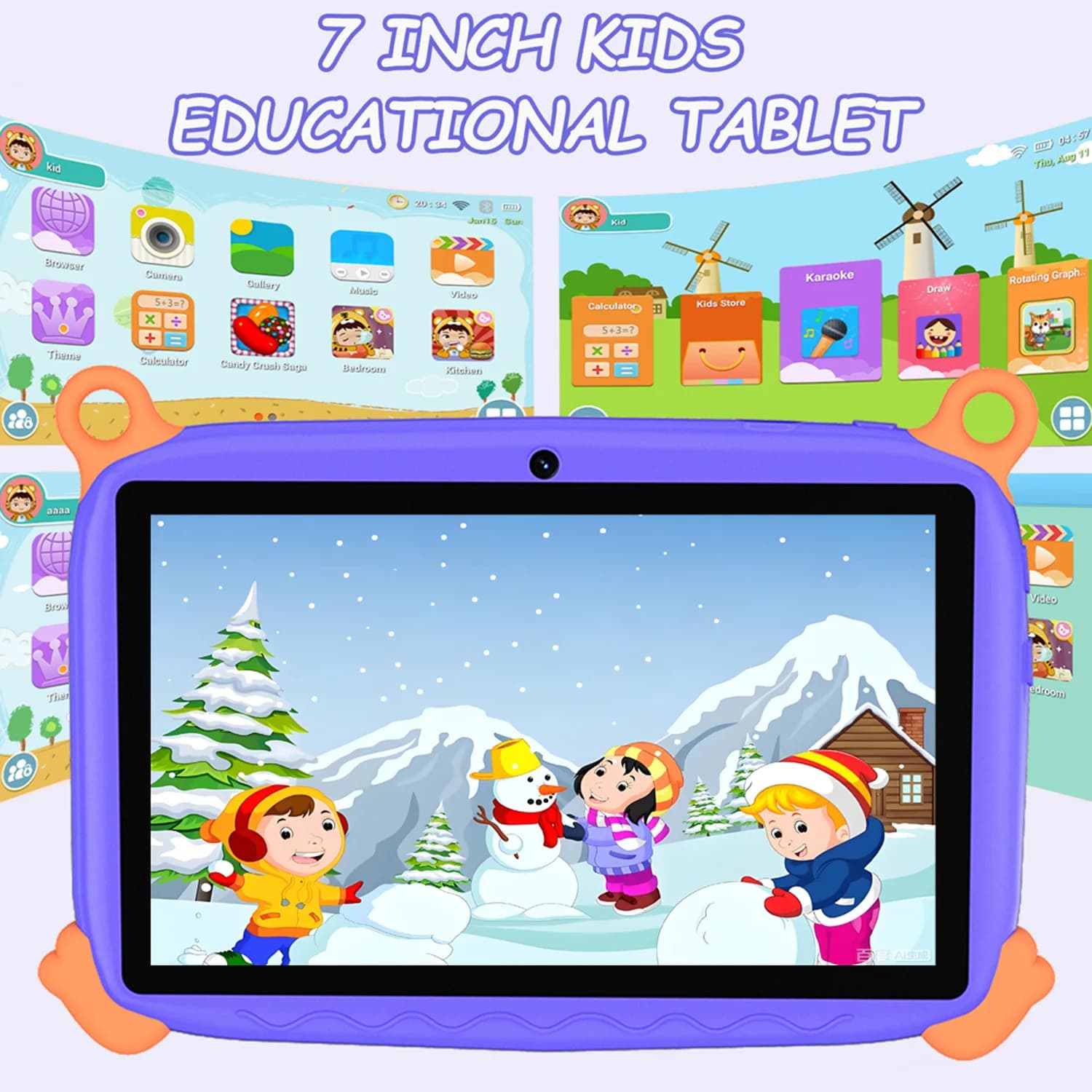 2026 new 7-inch children's tablet, Android 13 system, quad-core, 4GB + 64GB ROM, children's favorite tablet
