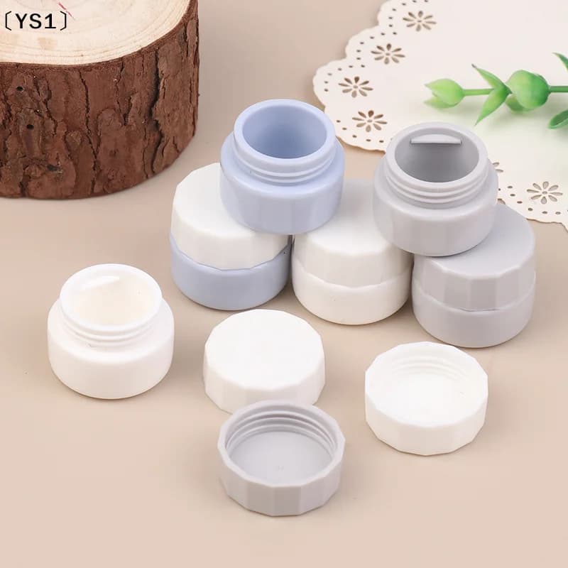 〔YS1〕2 Pezzi Contenitore Vuoto da 5ml per Gel Unghie, Scatola Porta Smalto, Confezione per Manicure, Organizzatore Portatile per Colla UV