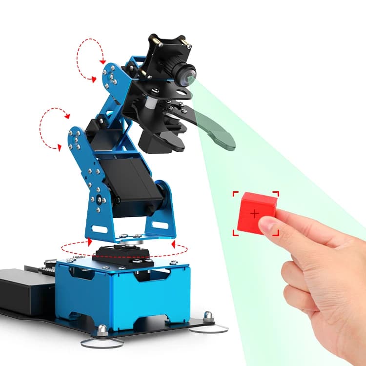 Smart AI Vision Robot Arm ArmPi Mini Powered by Raspberry Pi for Recognition, Tacking and Sorting