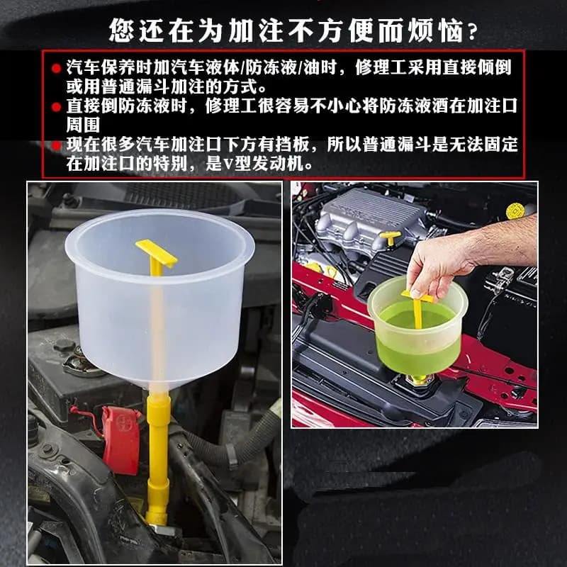 15 Pz/set Universale Del Liquido di Raffreddamento Veicoli Versare Olio Strumento A Prova di Fuoriuscita Del Liquido di Raffreddamento Kit di Riempimento di Plastica Imbuto Beccuccio Accessori Auto