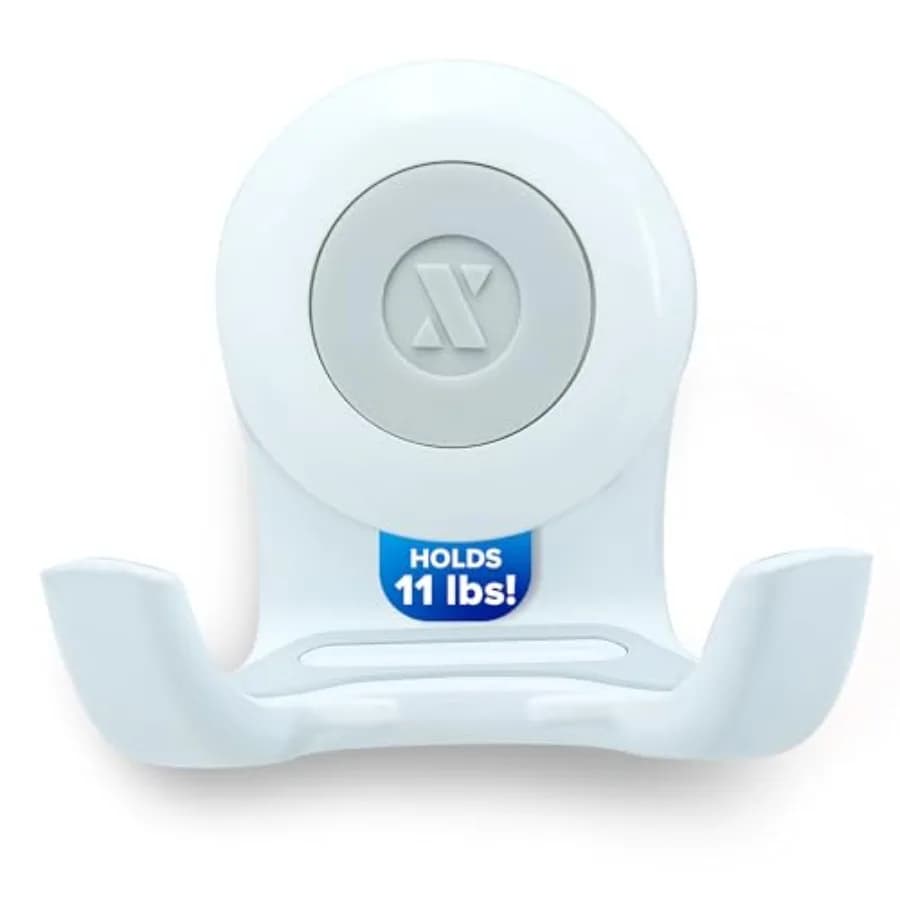 On The Dot Power Lock Suction Cup Hook, Razor Holder Phone Cradle Perfect for Shower Mirror, Holds 11 lbs,No-Drilling, No Tools