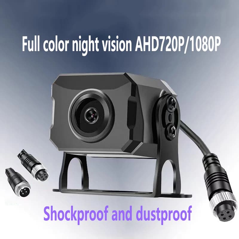 Telecamera per retromarcia per camion con visione notturna a colori ad alta definizione Immagine 12V/24V Telecamera per monitoraggio veicoli 1080P/720P