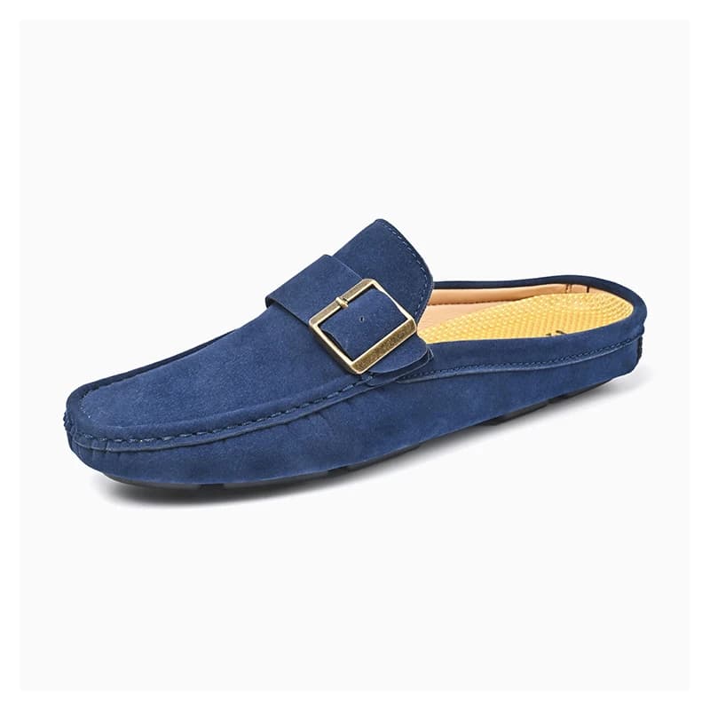 Mezze scarpe da uomo in pelle taglia 47 48 Mocassini slip-on casual estivi Pantofole traspiranti di grandi dimensioni
