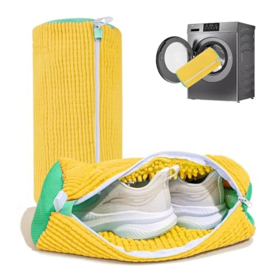 Shoe Washing Machine Bag: Laundry Shoe Bag for Washer and Dryer - 2pc Reusable Shoe Cleaning Bag for Sneaker Tennis Shoes Unsta