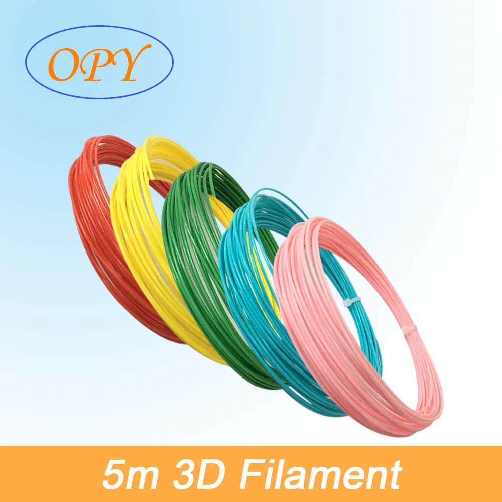 3D Filament Pen PLA 1.75 Millimeters Silk Plastic Charging 5 meter Brilliant Marble In Wood Gold Silver Copper Yellow Blue Rose Printing Material