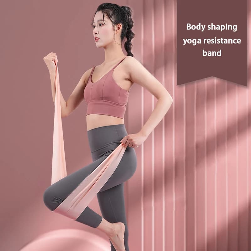 Fascia elastica per yoga, fascia di resistenza per fitness, yoga, allenamento della forza e stretching, per uomo e donna