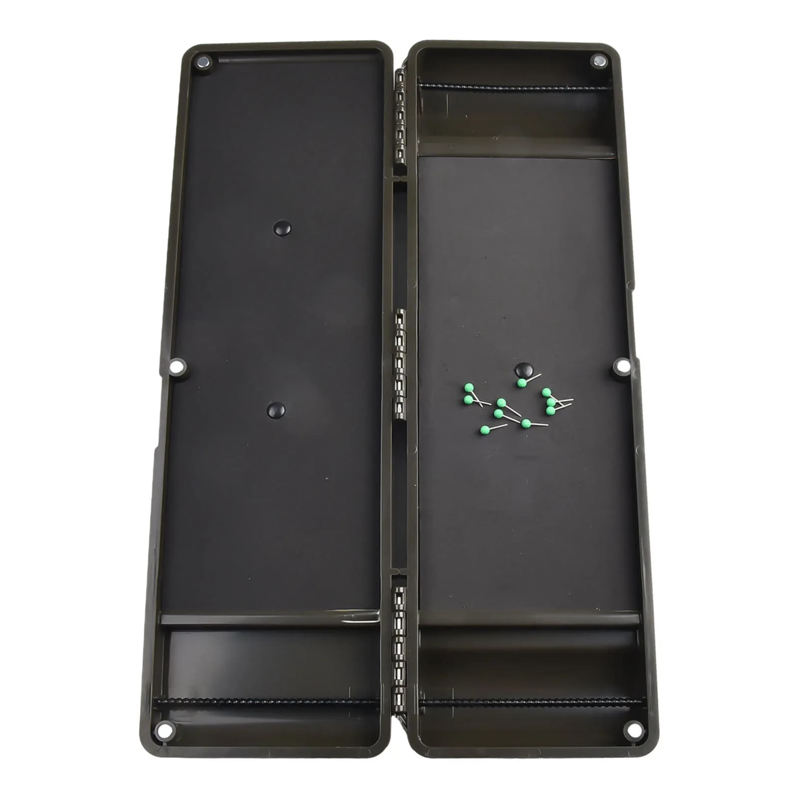 1pc cable box Fishing box with 10 small needles 34,5 * 11 * 3.5 cm ABS Boxes and bags for dark military equipment New mint
