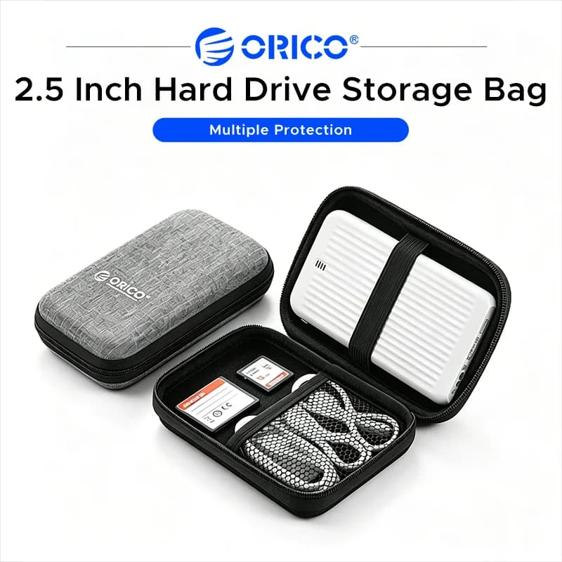 ORICO EVA Hard Shell 2.5 Inch External HDD Protective Bag Shockproof Portable Office Storage Case For External HDD Powerbank