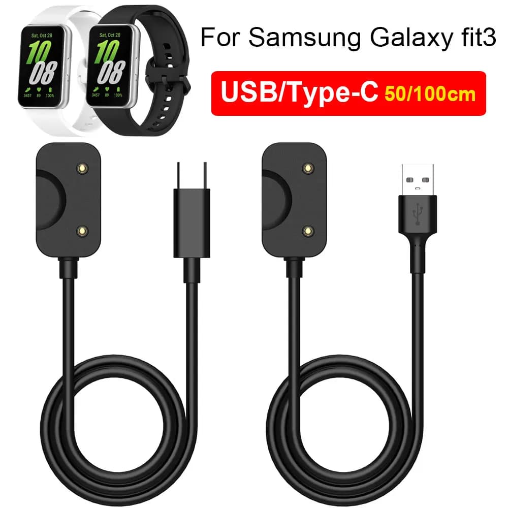 USB Type-C official charger for Samsung Galaxy Fit 3 R390 Adapter cable for battery charger dock charging cable for Galaxy Fit3 accessory