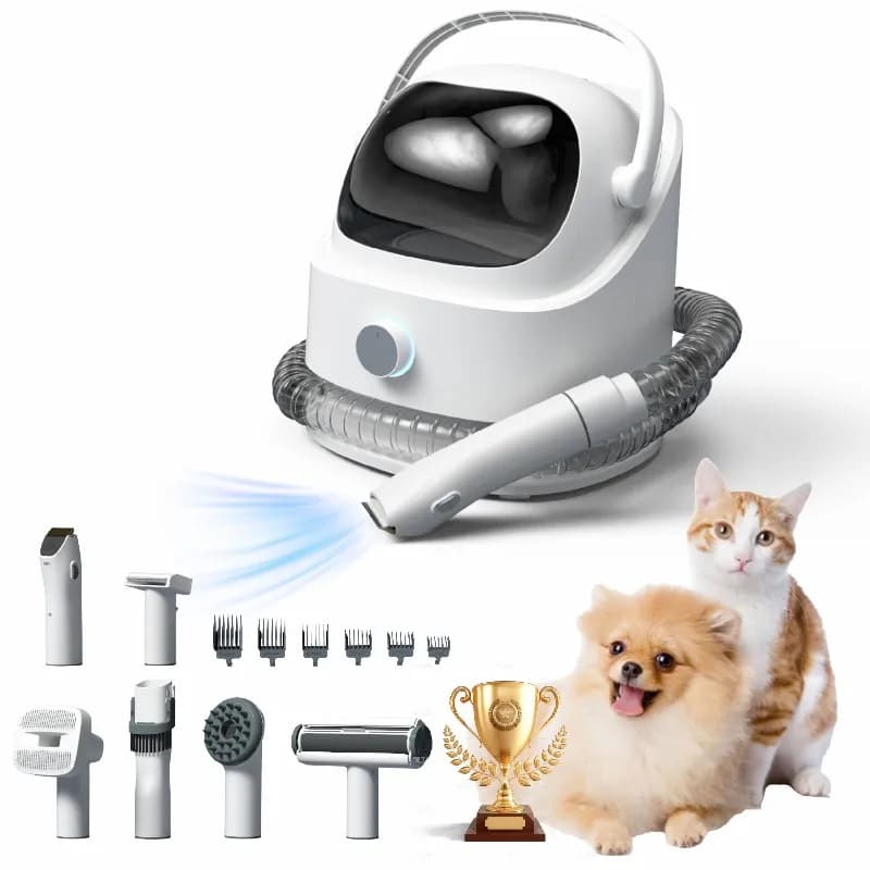 Oem Factory Silver Cleaner Dog Brush for Shedding New Supplies Hair Clipper Pet Grooming Kit Vacuum