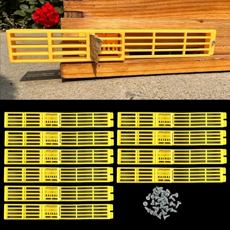 10Pcs Multi‑Functional Bee Escape Frame, Automatic Beehive Control Anti‑Escape Device, Remove Drones From Queen Cage, Beekeeping