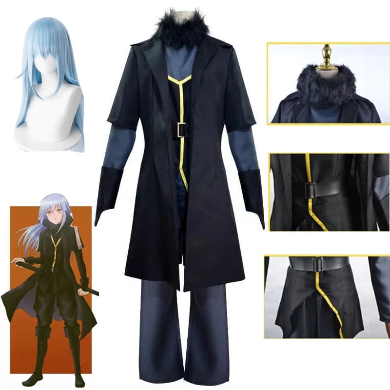 Anime Cosplay Quella volta mi sono reincarnato come melma Rimuru Tempest Costume Cosplay Parrucca Maschera Set Vestito di Carnevale di Halloween Vestiti