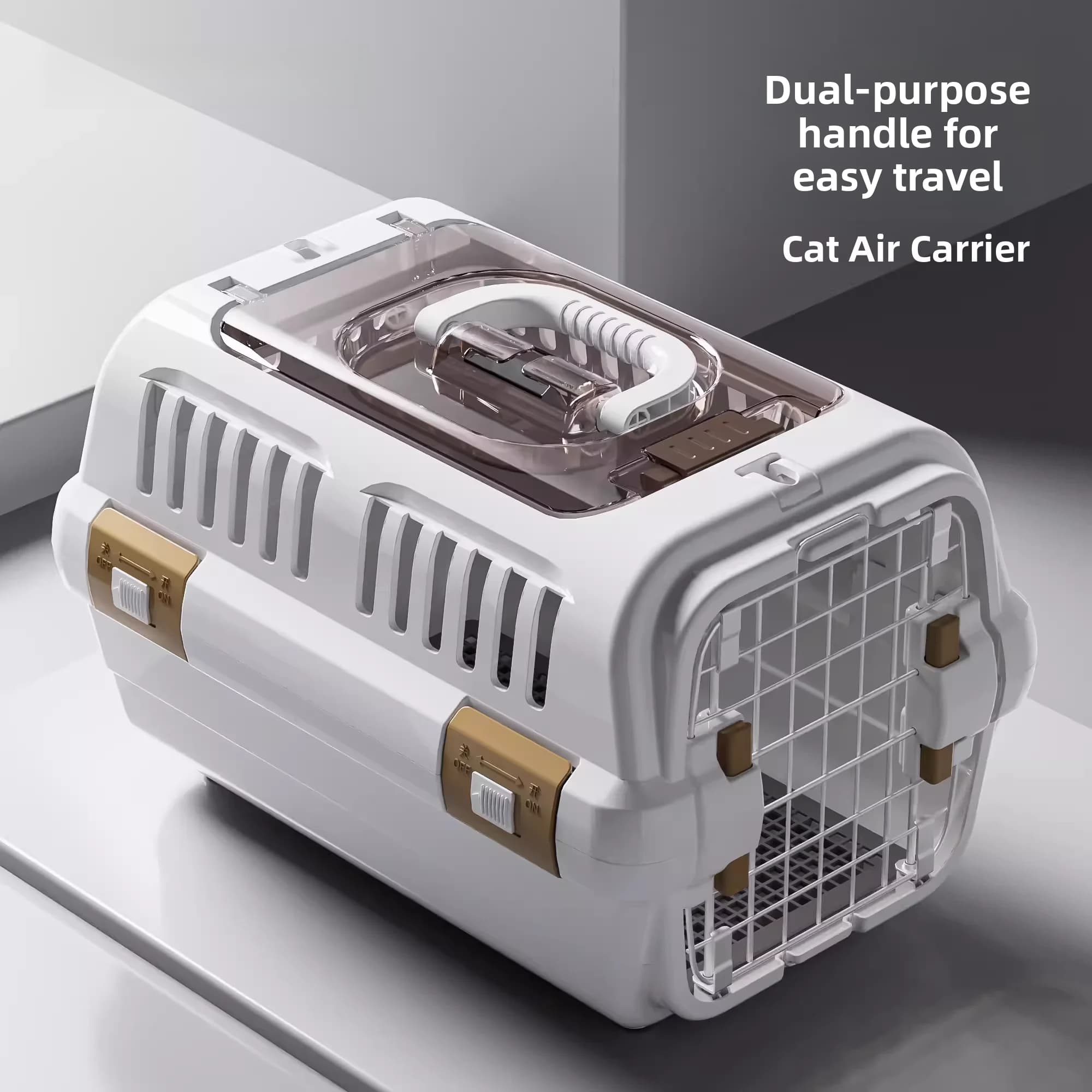 Trasportino Portatile Approvato dalle Compagnie Aeree, Gabbia Portatile per Uso Domestico, Borsa per Animali Domestici per Viaggi in Auto, Zaino Antistress