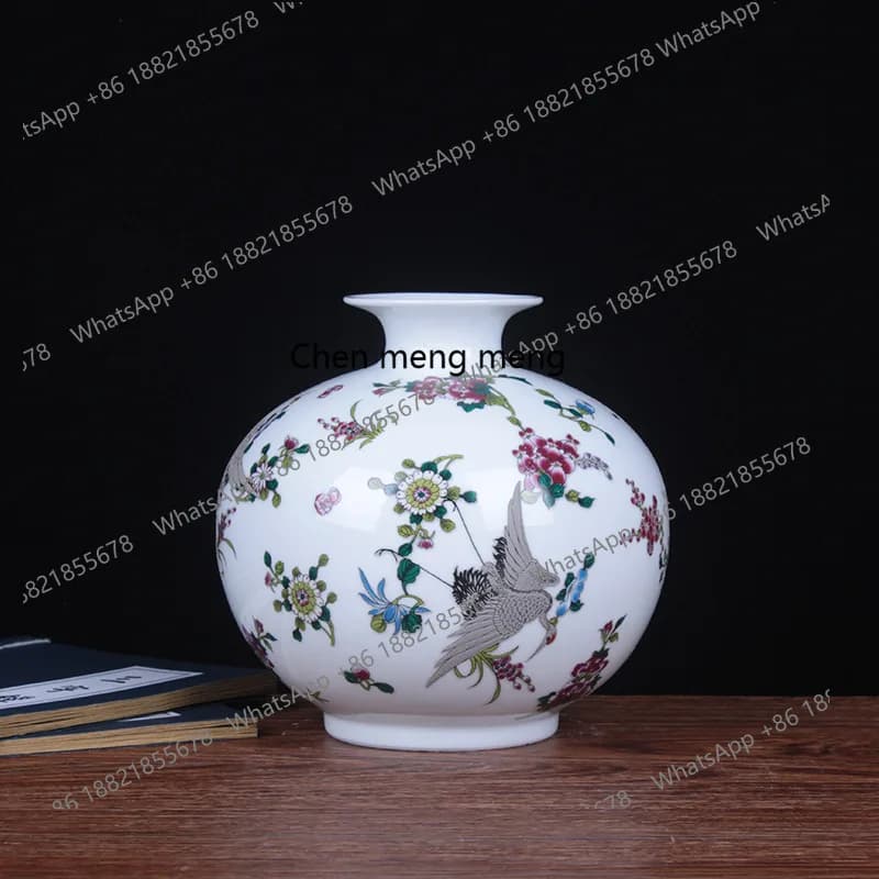 Vaso in ceramica, pendolo artigianale in ceramica melograno, vaso color smalto