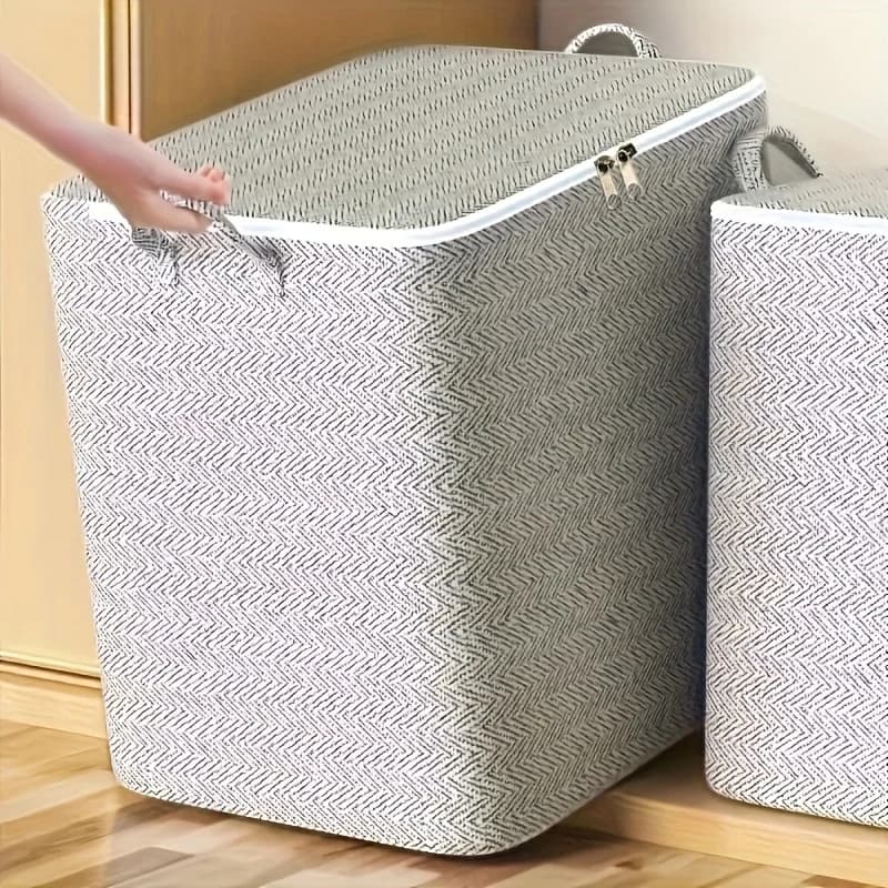Spaziosa copertura impermeabile per scatola portaoggetti: durevole organizer in tessuto non tessuto per vestiti, coperte e altri oggetti