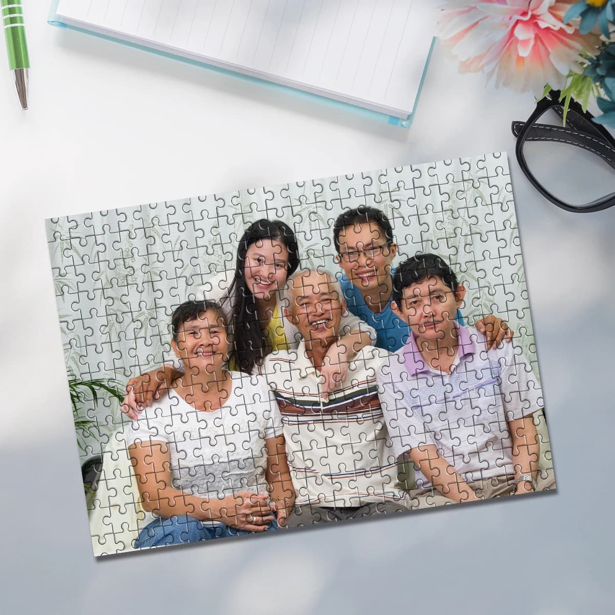 35/300/500/1000pcs Personalized Custom Photo Puzzle family photo Decoration Ornamental Exquisite Personalized Gifts For Weddings