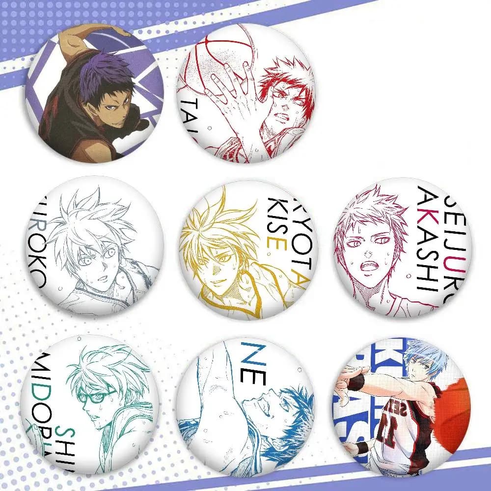 Spilla/Badge Anime Kuroko No Basket Fatta a Mano per Vestiti, Decorazione per Zaino, Accessori Gioiello