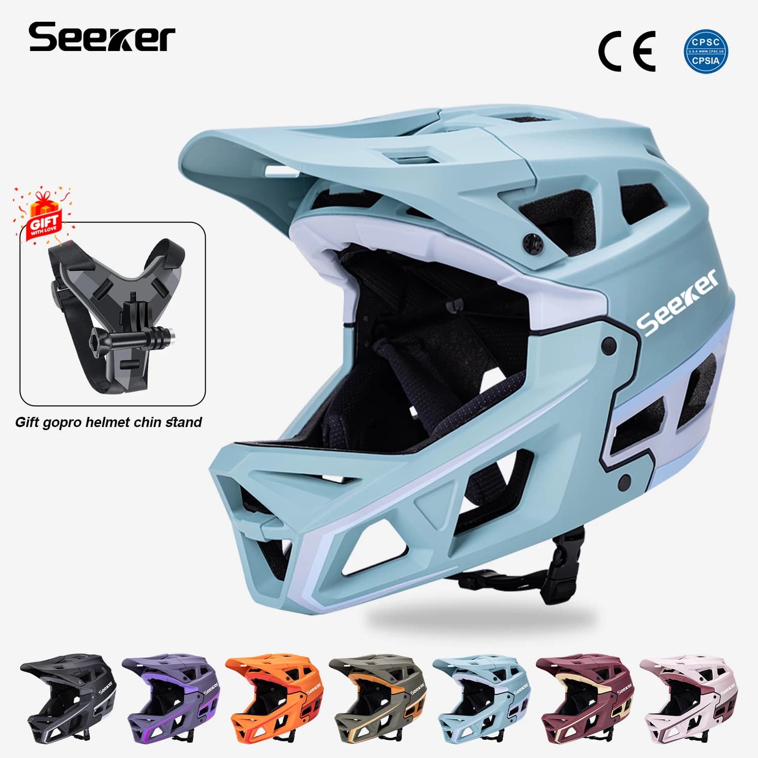 SEEKER mountain bike offroad integrated helmet shape racing helmet downhill bicycle helmet for men and women outdoors