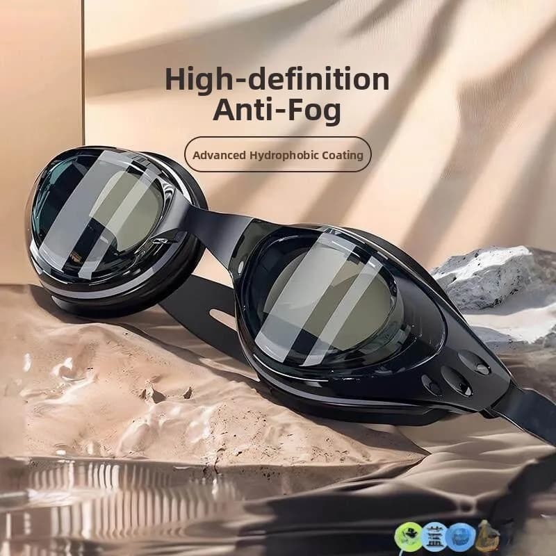 Swimwear for Men, Diving Glasses High Definition Waterproof, with Gradation for Miopia, Unisex, with Swimming Head
