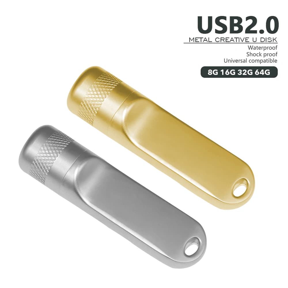 Chiavette USB 128 GB Chiavetta USB impermeabile ad alta velocità in metallo nero Chiavetta di memoria 64 GB Memorie USB Archiviazione da 32 GB per PC
