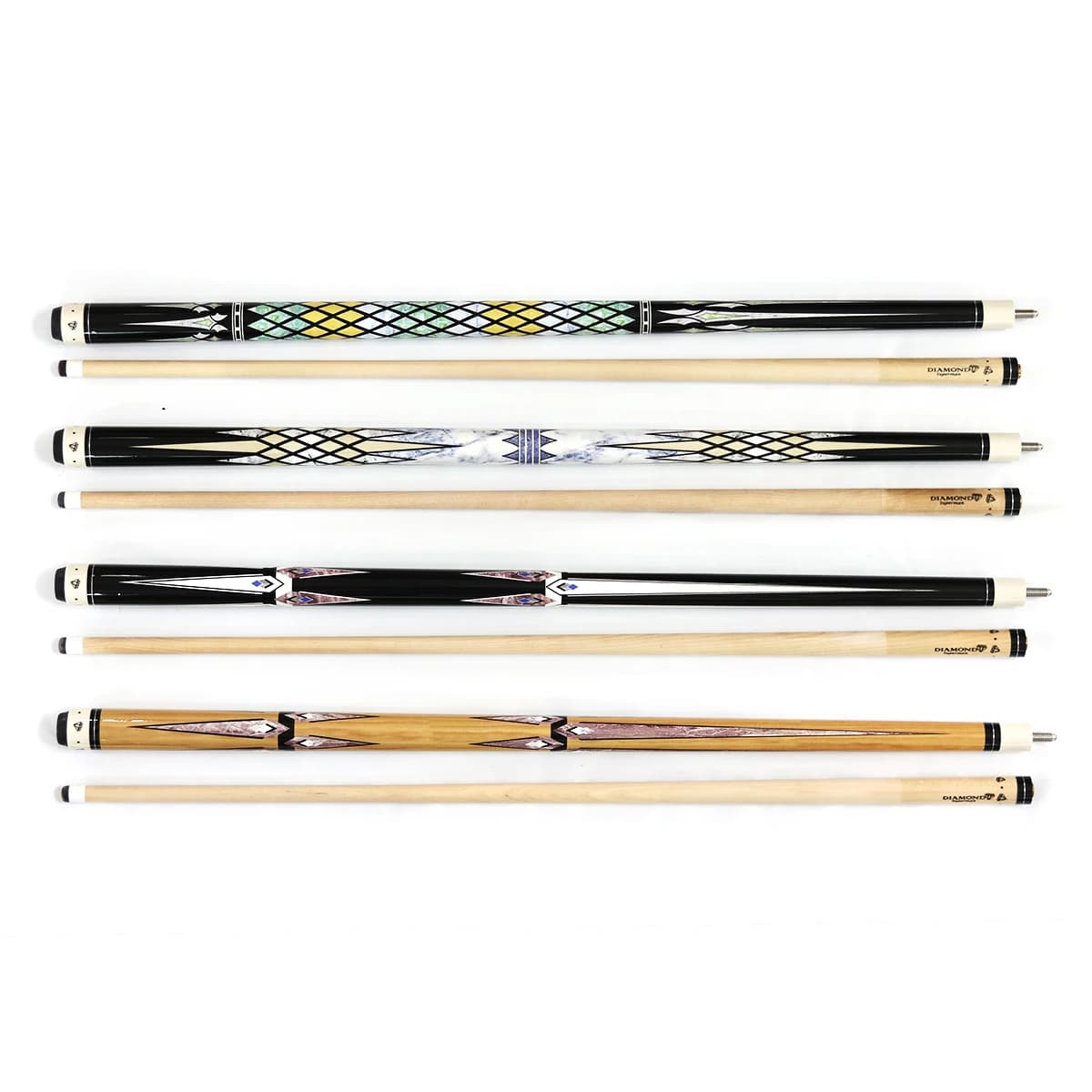 Stecca da biliardo in legno di acero 1/2 con giunto in acciaio inossidabile Stecca da biliardo 58 pollici 19-21 once in stock