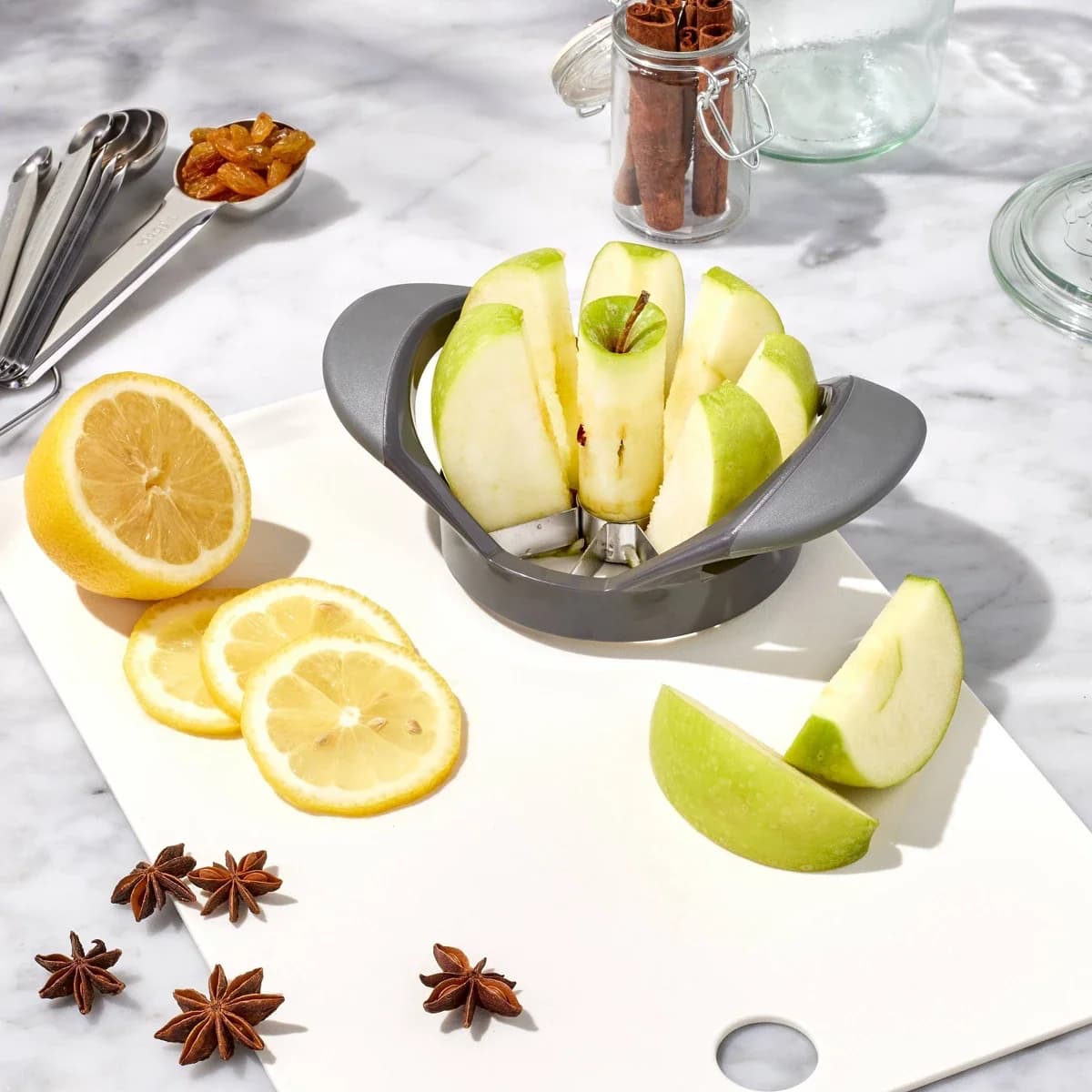 9"x13" Recycled Poly Essentials Cutting Board Vintage Cream Reversible, Dishwasher-Safe