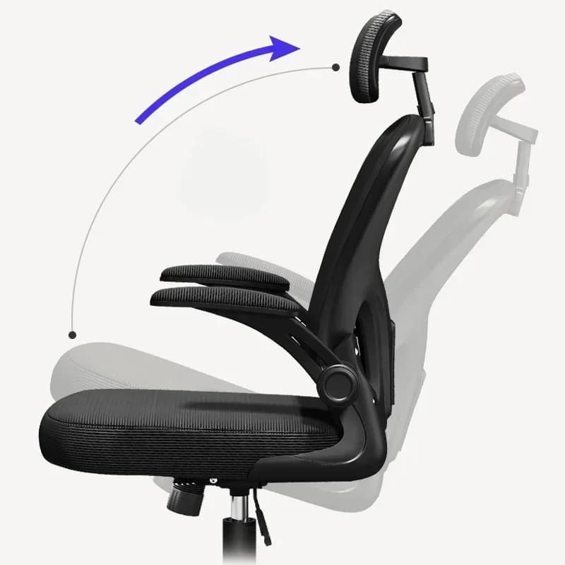 Sedia da ufficio ergonomica per computer, sedia da ufficio comoda per camera da letto, sedia da ufficio reclinabile con braccioli, Silla Oficina Furnitures QF50BG