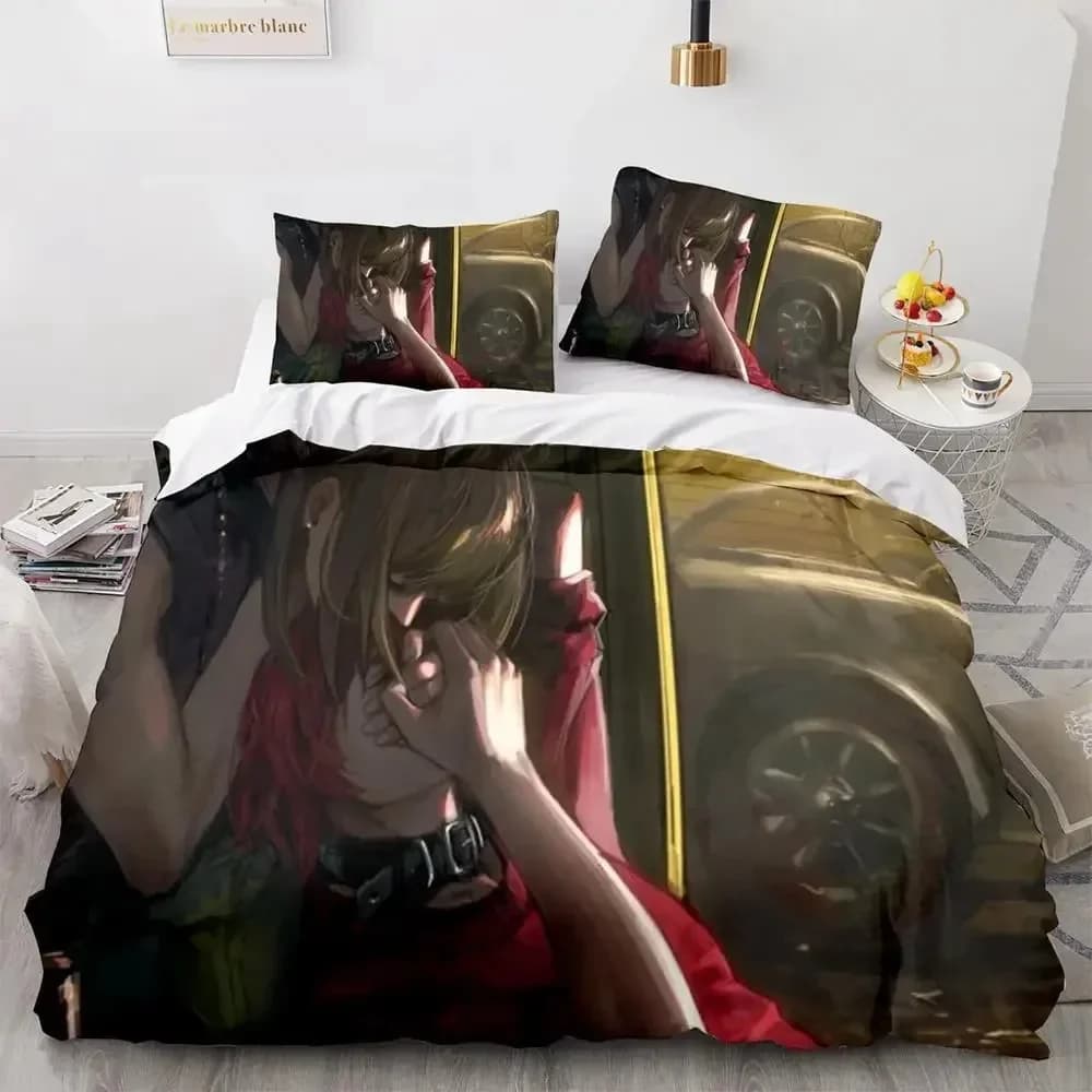 Death Note Stampa 3D Anime Confortevole copripiumino Federa Set biancheria da letto Decorazione camera da letto per bambini Tessili per la casa