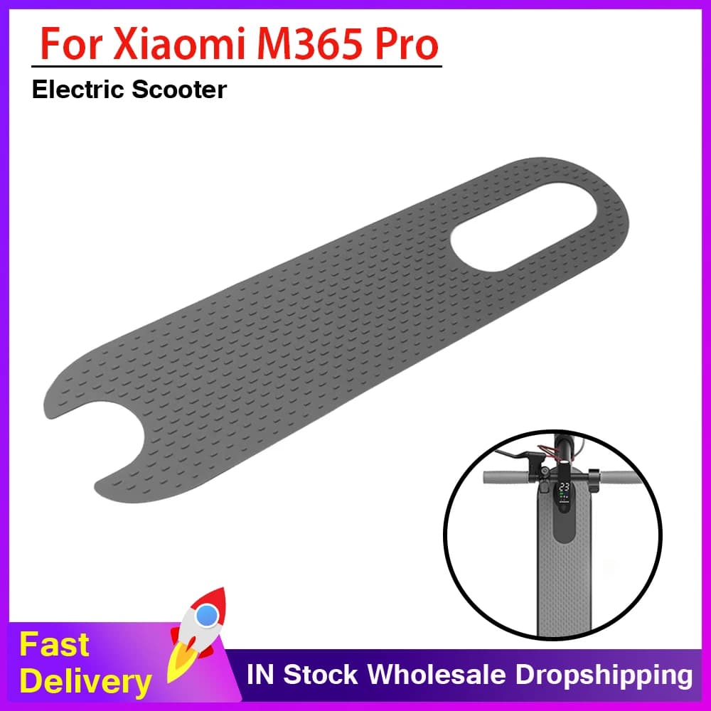 Cuscinetti di copertura antiscivolo Cuscinetto del piede in silicone per Xiaomi M365/Pro Scooter elettrico Deck Gomma grigia Pedale Zerbino Adesivo Parti adesive