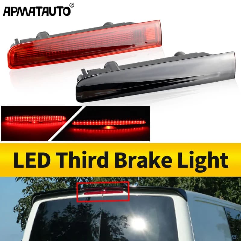2 pz LED Rosso 3a Luce Freno Posteriore di Alto Livello Per VW Per Volkswagen Transporter T5 T6 Porta del Granello Lampada di Arresto Posteriore Accessori Auto
