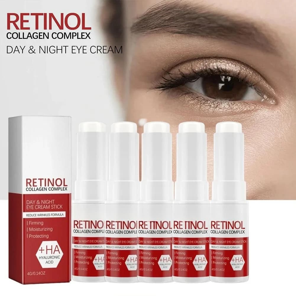 Stick Crema Contorno Occhi al Retinolo Anti-Età, Riduce Occhiaie e Borse Sotto gli Occhi, Idratante e Rassodante per la Cura della Pelle