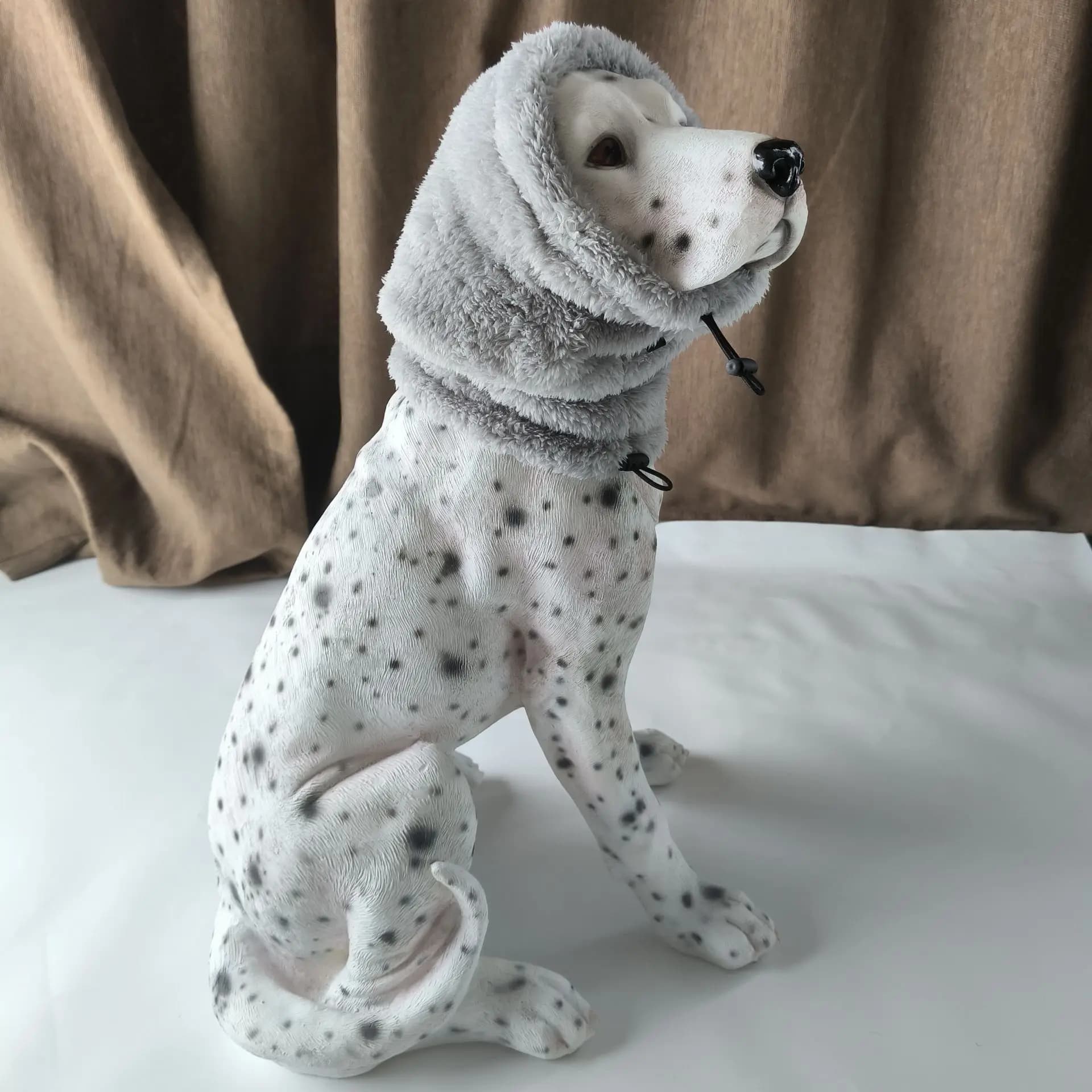 Nuovo stile Mantieni caldo in inverno Prevenire la sputa Copricapo per cani regolabile Copricapo per cani Forniture per animali Mantieni caldo la sciarpa per il collo