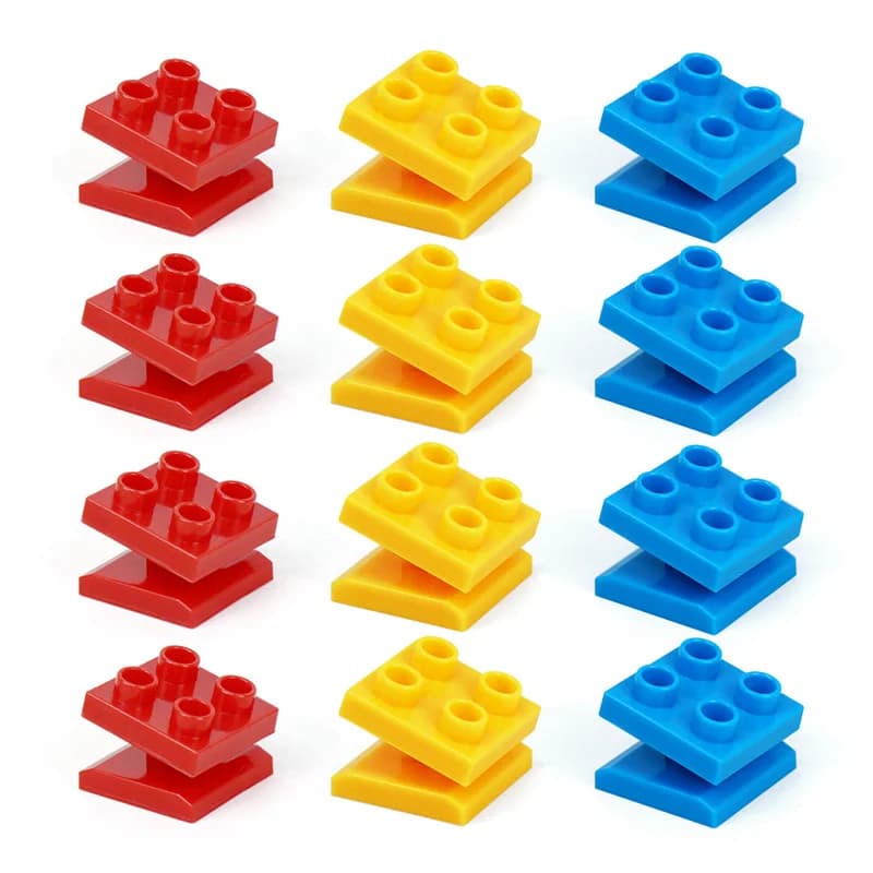 5/10pcs Universal Wooden Tracks Connectors Accessories Big Size Blocks Rotatable Connection Adapters fit for Brand Train Tracks