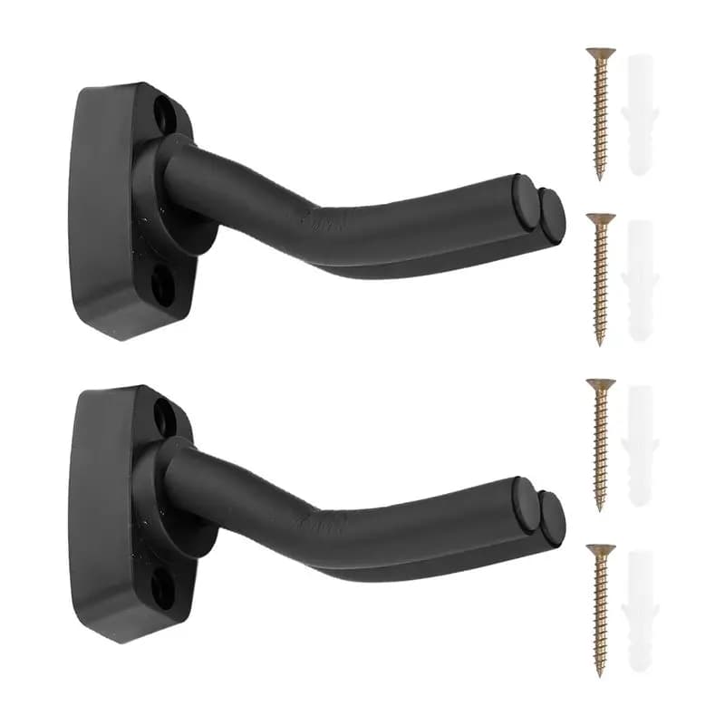 【A44M】Supporto da parete per chitarra, 2 pezzi, per chitarra acustica, chitarra classica, chitarra elettrica, basso, ukulele