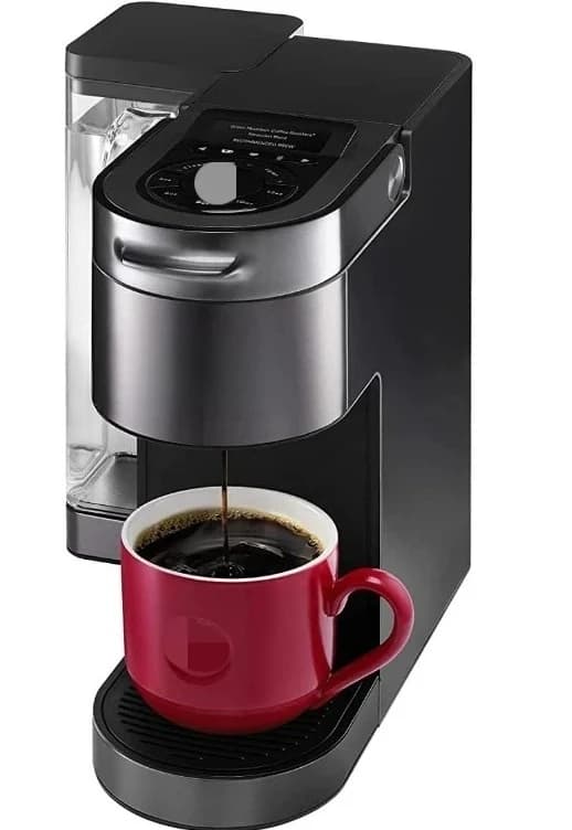 l # Caffettiera a cialde monodose, nera