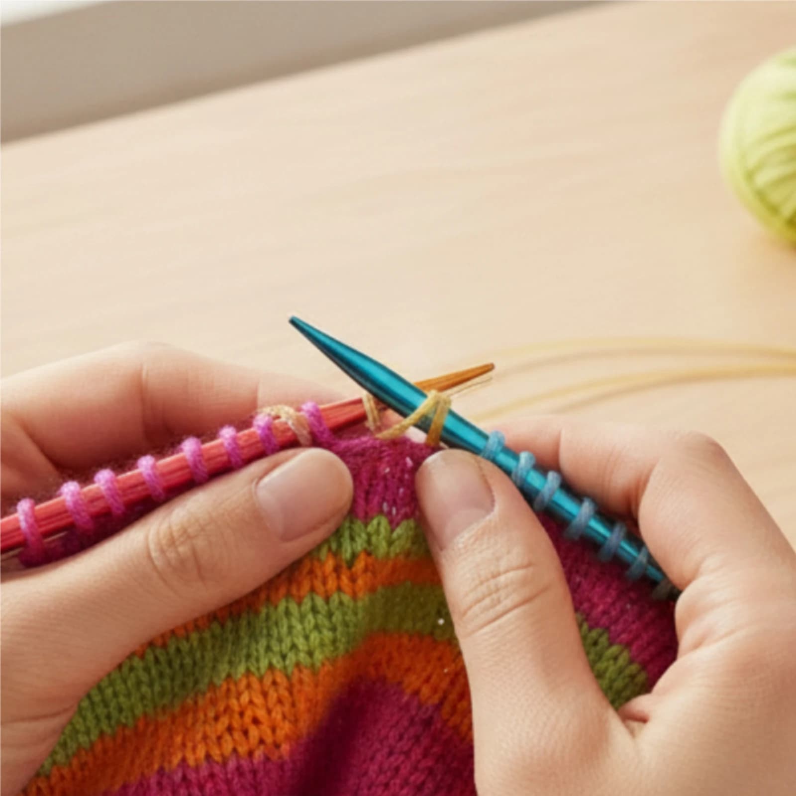 Interchangeable Knitting Needle Set Compact Interchangeable Knitting with Cables Smooth Snag-Resistant for Knitters, Travel