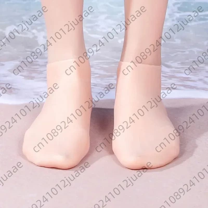 Calzini da acqua Calzini da muta in silicone Immersioni Snorkeling Scarpe da ginnastica antiscivolo Sandali da spiaggia in materiale morbido Scarpe comode da acqua