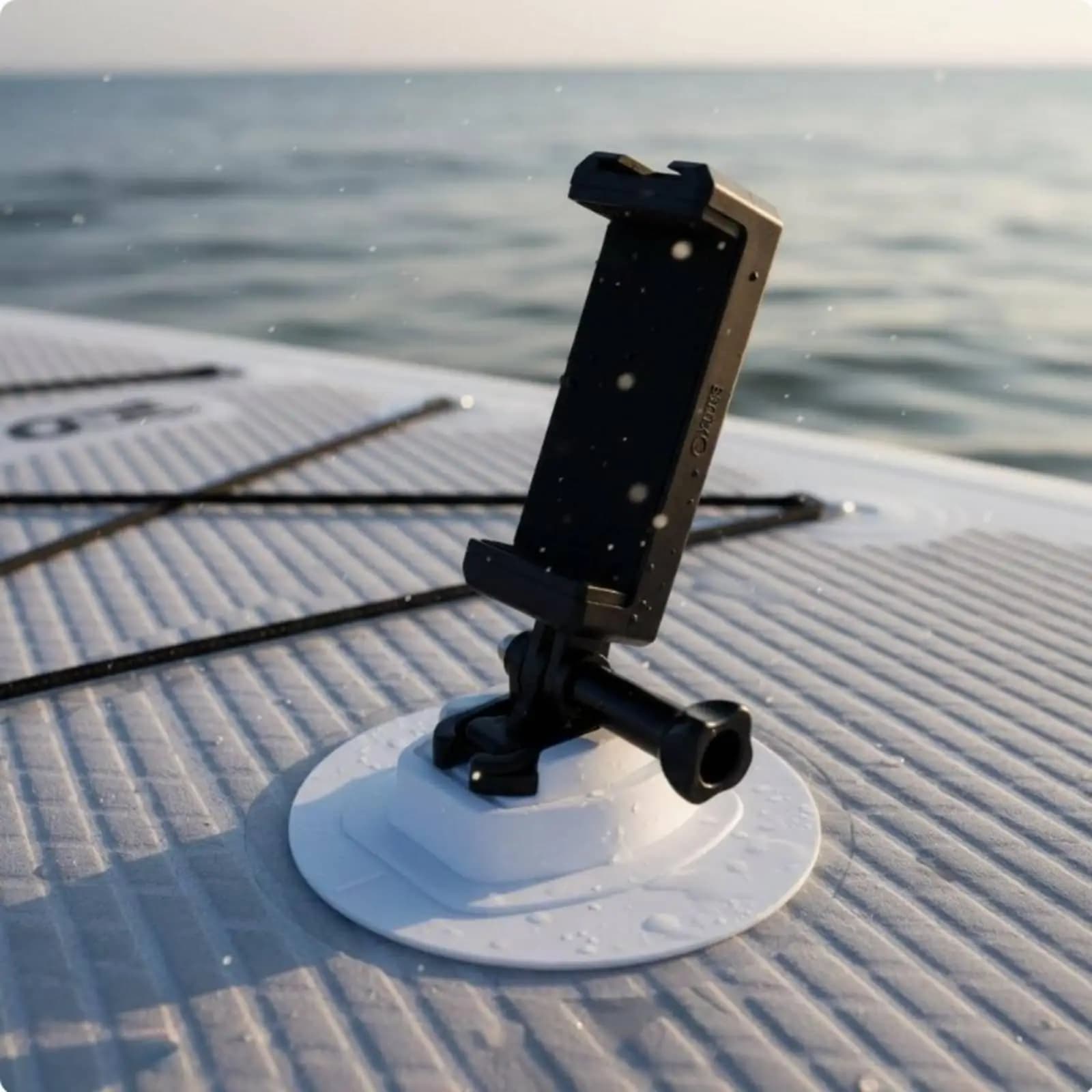 Mobile Phone Holder with D Loop Camera Mount for Inflatable Paddle Board Accessories Kayak Surfboard Stand