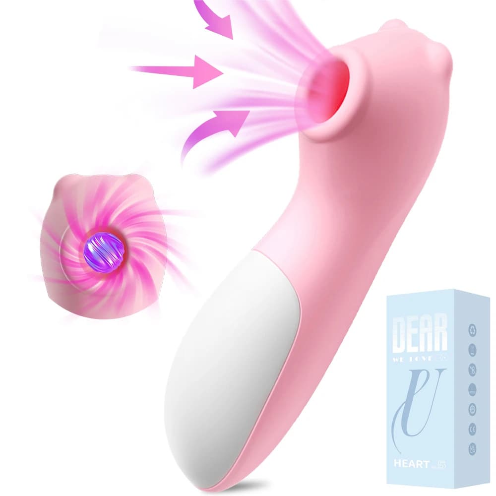 Powerful Female Vibrator with Suction Function, Vacuum Stimulator for Clitoris and Nipples, Massage, Adult Sexual Toys