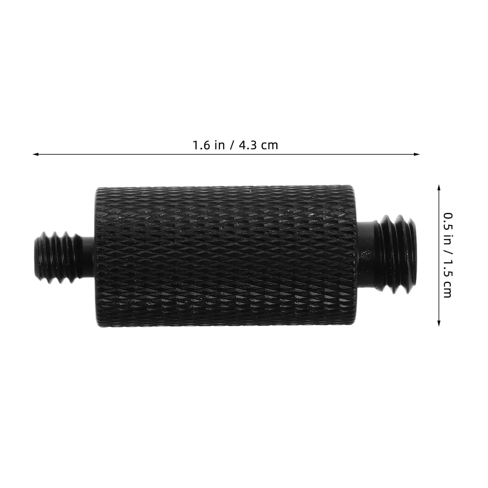 Adattatore per Microfono, Convertitore per Supporto Microfono, Adattatore Filettatura Treppiede Fotocamera da 1/4 Maschio a 3/8 Maschio, Attacco Sicuro per Treppiede Fotocamera e Flash