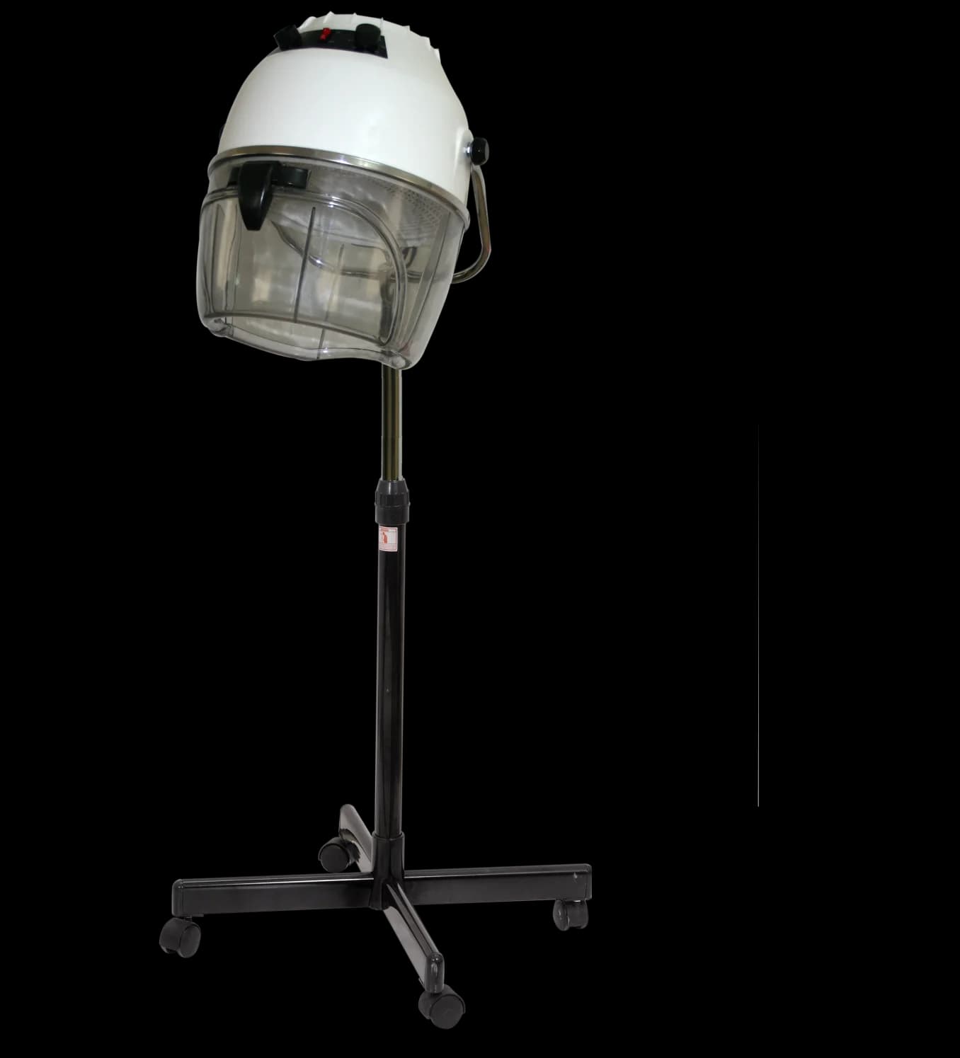 Asciugacapelli Professionale dal Design Semplice ed Elegante, Bianco e Nero, per Saloni di Bellezza